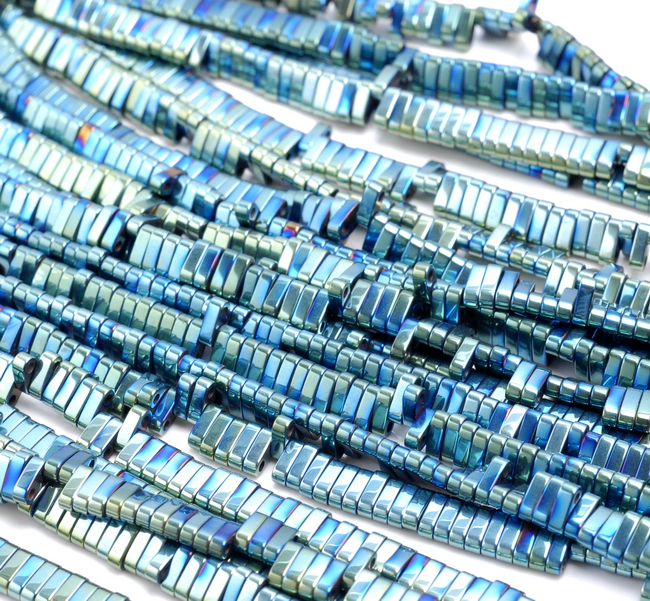 6X2MM GRÜNER HEMATIT EDELSTEIN DOPPELLOCH FLACH Rund RECHTECKIG LOSE PERLEN 16" - Bild 3 von 4