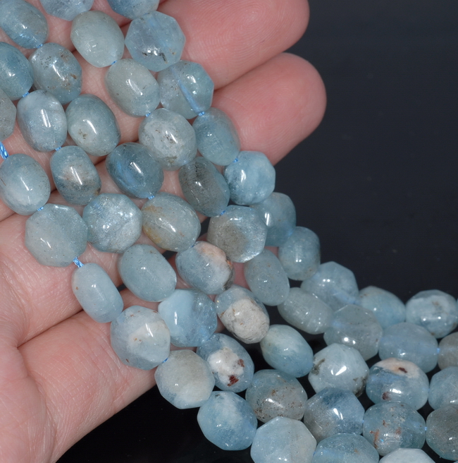 6MM BERYL AQUAMARINE GEMSTONE GRADE AA BLUE ROUND LOOSE BEADS 15.5/"