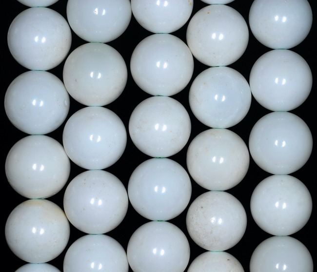 6MM MILKY GREEN OPAL GEMSTONE GRADE A ROUND LOOSE BEADS 15.5/"