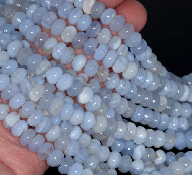 76pcs Natural Indian Agate Rondelle Beads Faceted Mini Stone Loose Spacer 8x5mm
