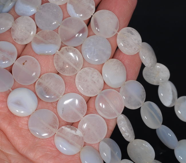 Natural Stripe Agate Stone Loose Round Beads Chalcedony Gemstone Making 15.5''