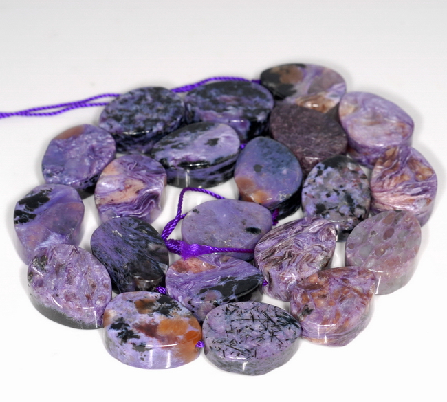 19X14-18X13MM CHAORITE GEMSTONE SLICE TEARDROP LOOSE BEADS 7/"