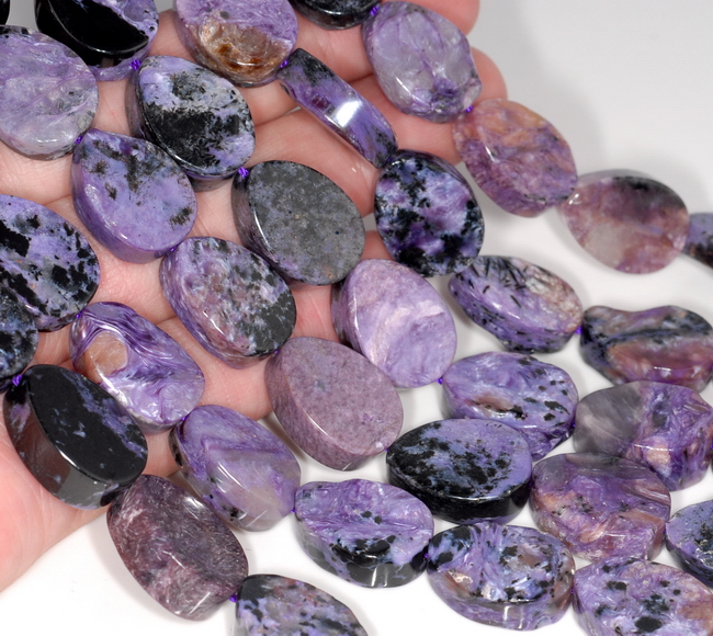 19X14-18X13MM CHAORITE GEMSTONE SLICE TEARDROP LOOSE BEADS 7/"