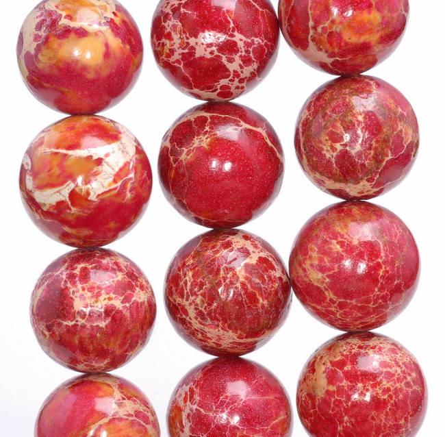 18MM BLUE IMPERIAL JASPER GEMSTONE ROUND LOOSE BEADS 7.5/"