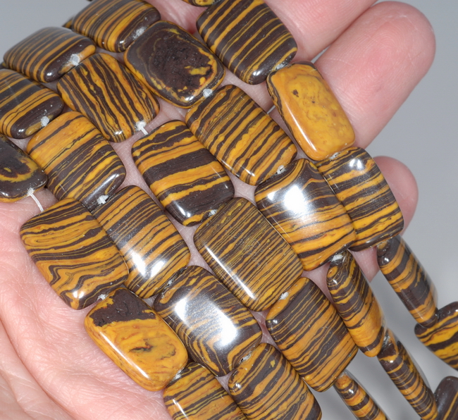 18X13MM YELLOW BLACK MATRIX TURQUOISE GEMSTONE RECTANGLE LOOSE BEADS 7" 18X13MM YELLOW BLACK MATRIX TURQUOISE GEMSTONE RECTANGLE LOOSE BEADS 7"
