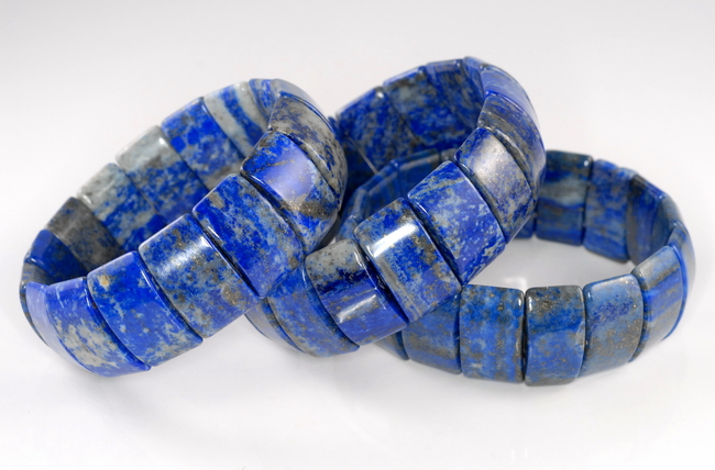 24X14-24X10MM LAPIS LAZULI GEMSTONE BRACELET LOOSE BEADS 8.5" - Picture 1 of 4