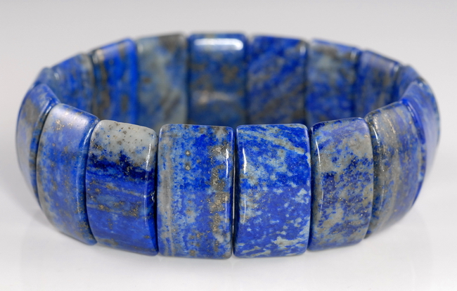 24X14-24X10MM LAPIS LAZULI GEMSTONE BRACELET LOOSE BEADS 8.5" - Picture 2 of 4