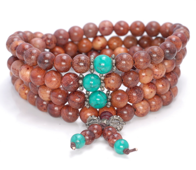 8MM SPIDERWEB ROUND AFRICAN ROSEWOOD LOOSE BEADS 35″
