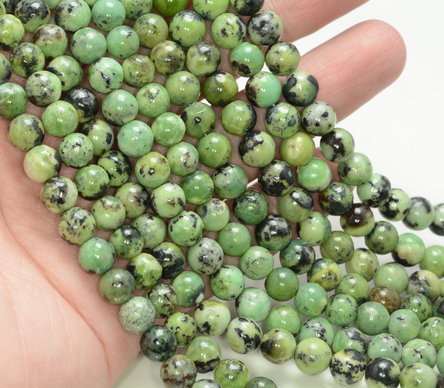 Surprisingly Natural 6x9mm Green Turquoise Gemstone Barrel Loose Beads 15" AAA 